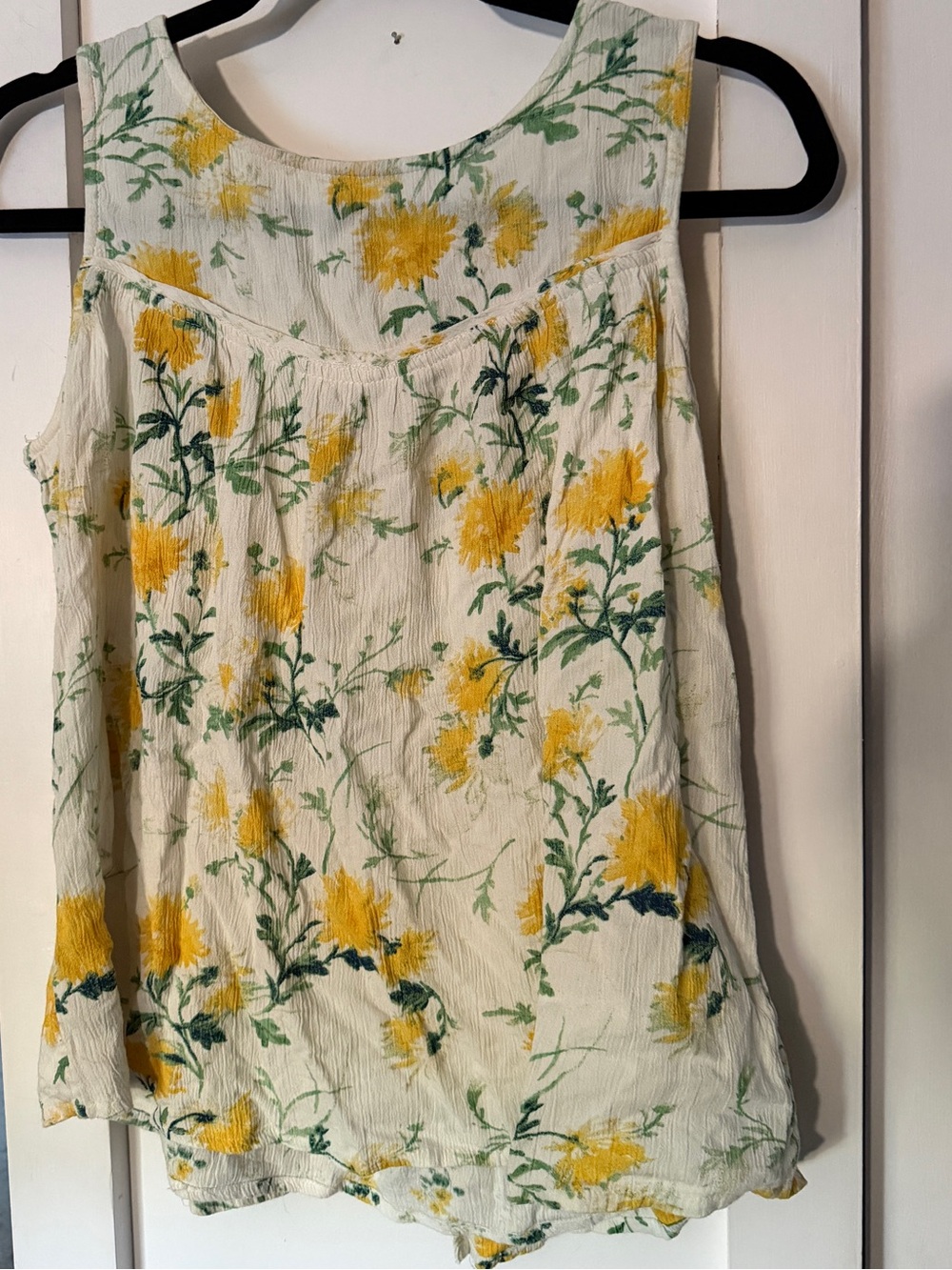 Fat Face Yellow Floral Sleeveless Camisole